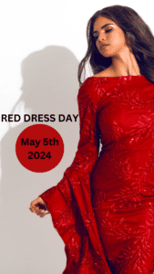  Indigenous woman in a red dress