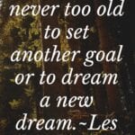 Another You are never too old to set another goal or dream another dream by Les Brown