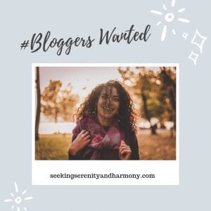 guest bloggers wanted to do some blogging on seekingserenityandharmony