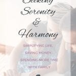 Seeking Serenity and Harmony