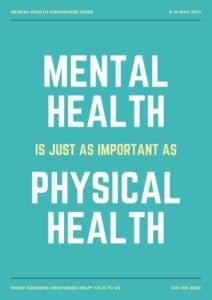 Don't let the darkness win. Your mental health is as important as your physical health